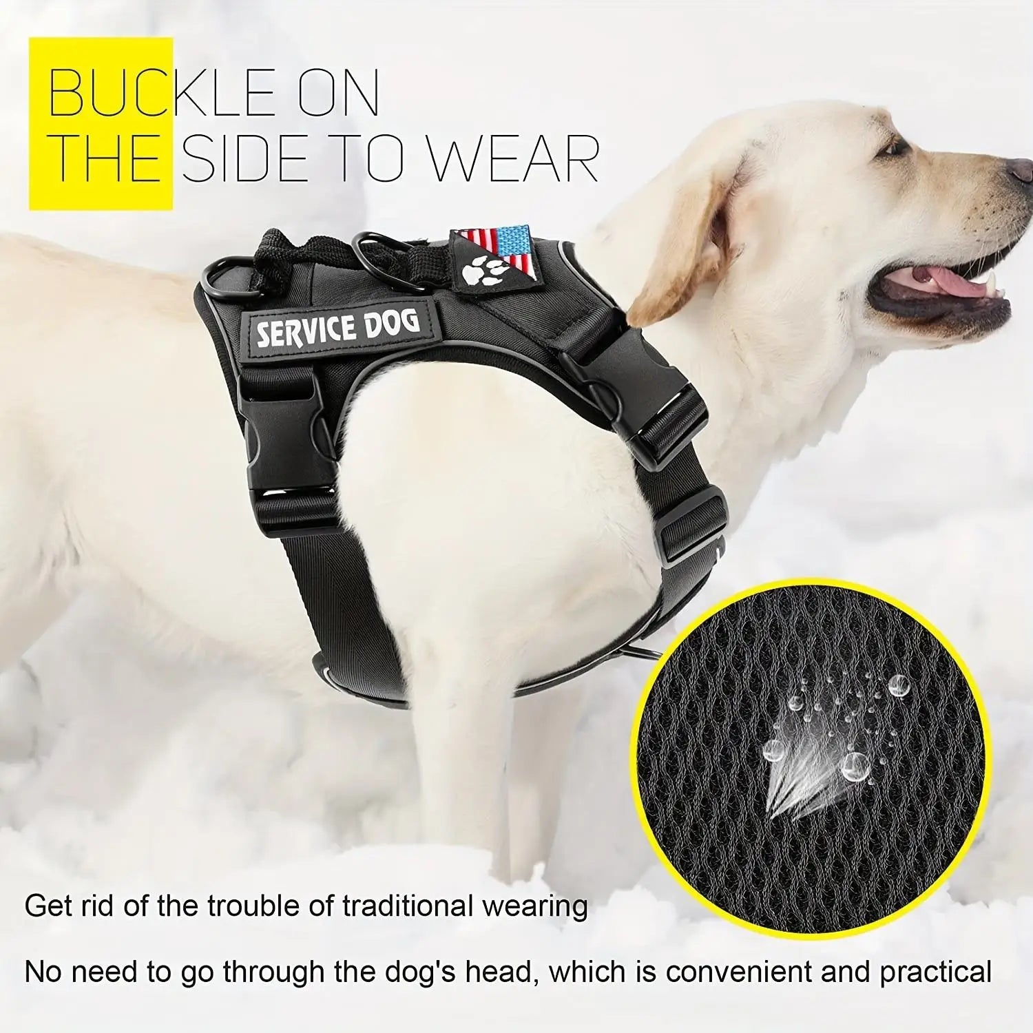 Pawvera™ Reflective No-Pull Dog Harness – Adjustable, Breathable & Comfortable for Walking, Hiking & Training