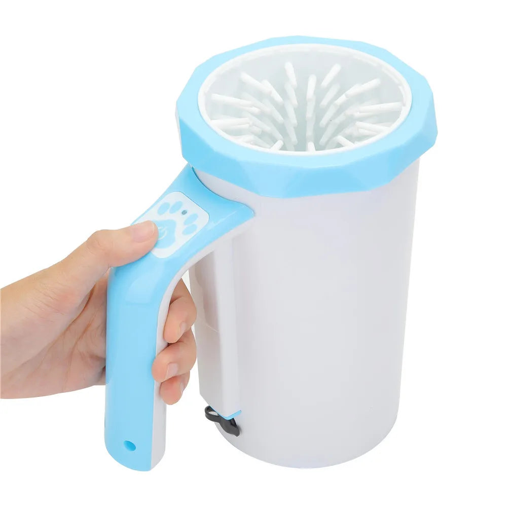 Pawvera™ Automatic Electric Dog Paw Washer Cup – Rechargeable Pet Foot Cleaner with Soft Silicone Brush for Large Dogs