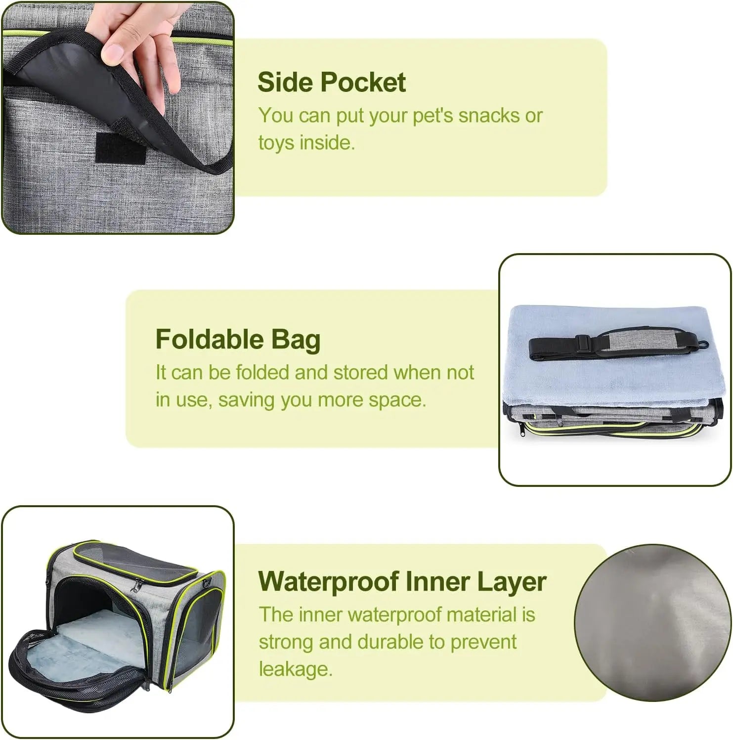 Pawvera™ 4-Sided Expandable Pet Carrier – Airline Approved Soft Travel Bag for Cats & Small Dogs
