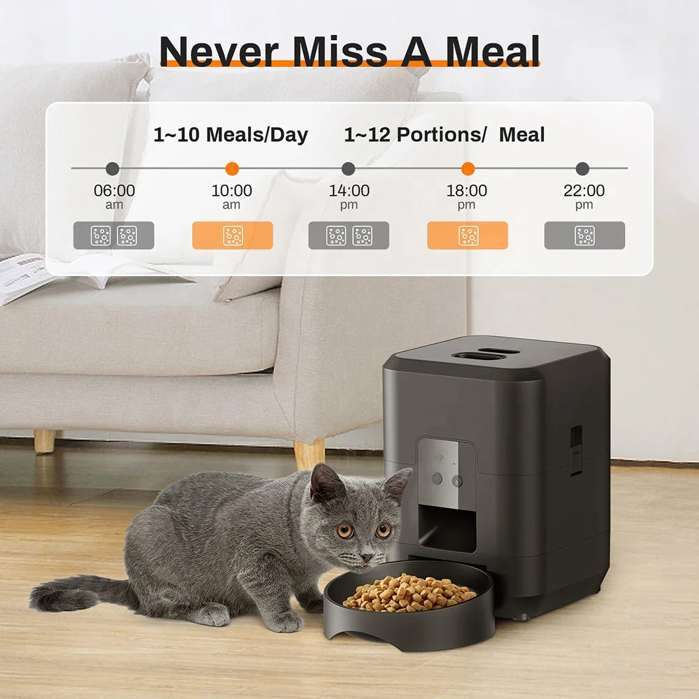 PawVera™ Smart Automatic Pet Feeder | 2L Timed Food Dispenser for Cats & Dogs