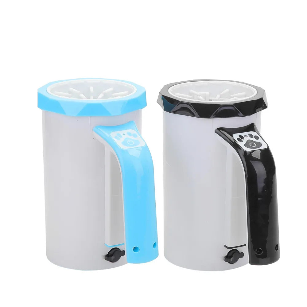 Pawvera™ Automatic Electric Dog Paw Washer Cup – Rechargeable Pet Foot Cleaner with Soft Silicone Brush for Large Dogs