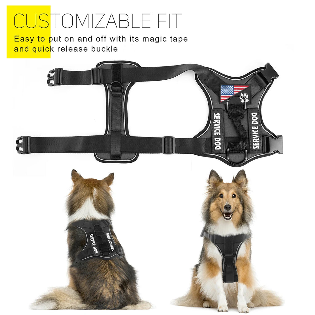Pawvera™ Reflective No-Pull Dog Harness – Adjustable, Breathable & Comfortable for Walking, Hiking & Training