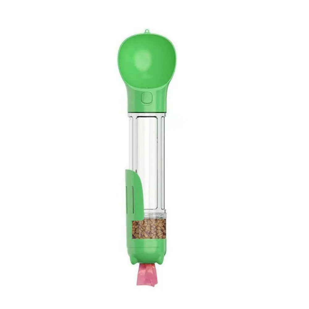 Pawvera™ 3-in-1 Portable Pet Water Bottle & Food Dispenser – Leak-Proof Dog Bowl with Waste Bag Holder & Shovel