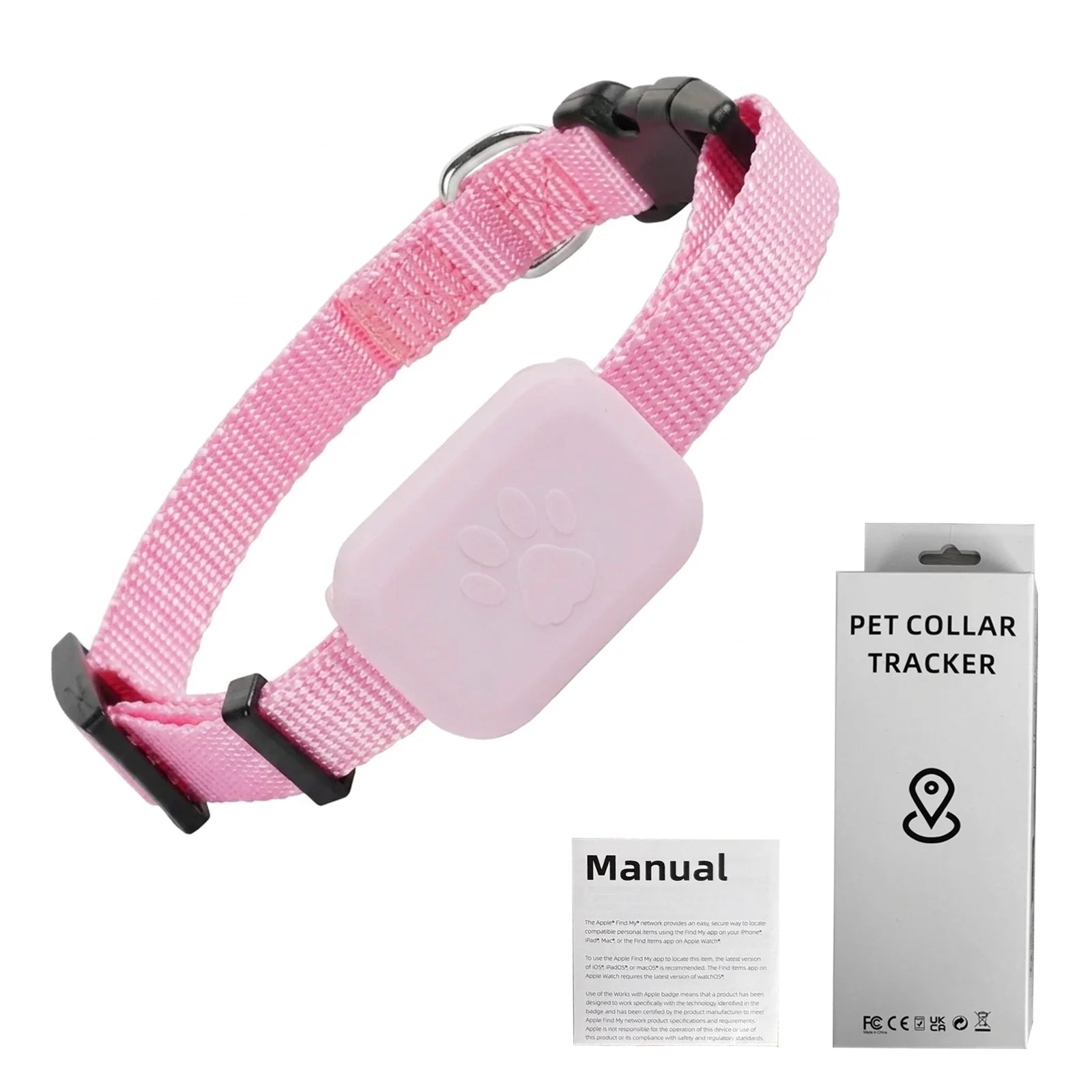 Pawvera™ Smart Pet GPS Tracker Collar – Works with Apple Find My, No Monthly Fees, Waterproof & Real-Time Tracking