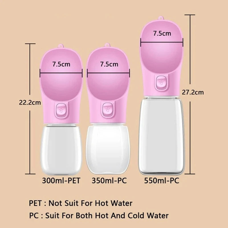 Portable Leakproof Dog Water Bottle for Travel & Walks – Pawvera™