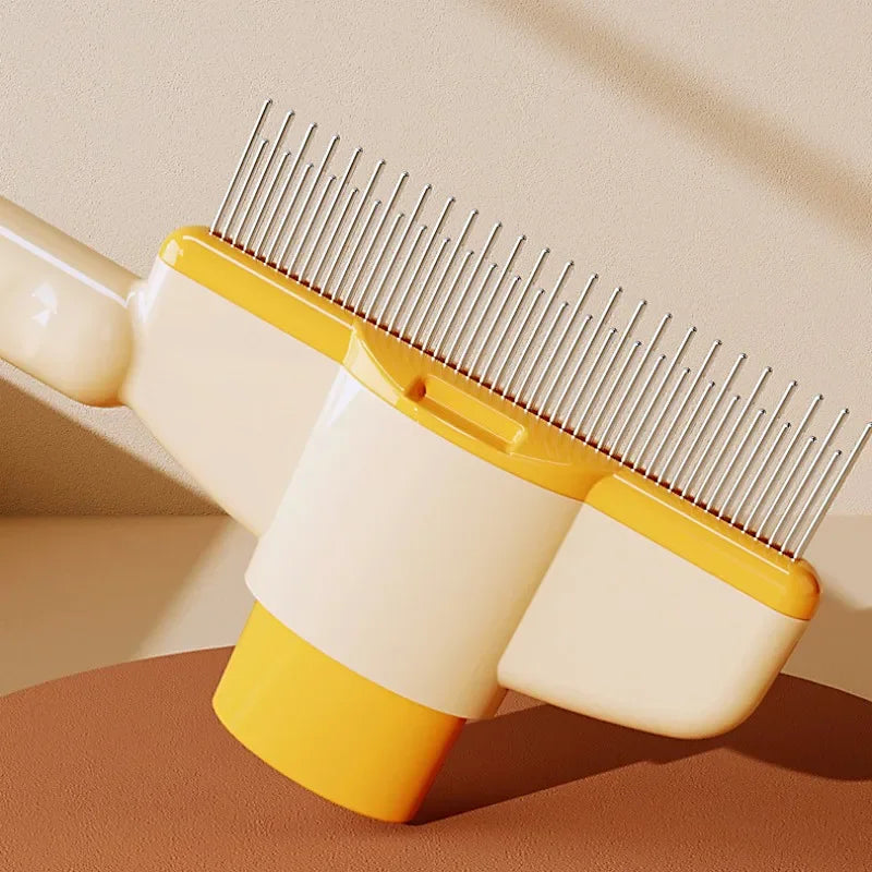 Pawvera™ Self-Cleaning Slicker Brush – One-Click Pet Hair Remover for Dogs & Cats