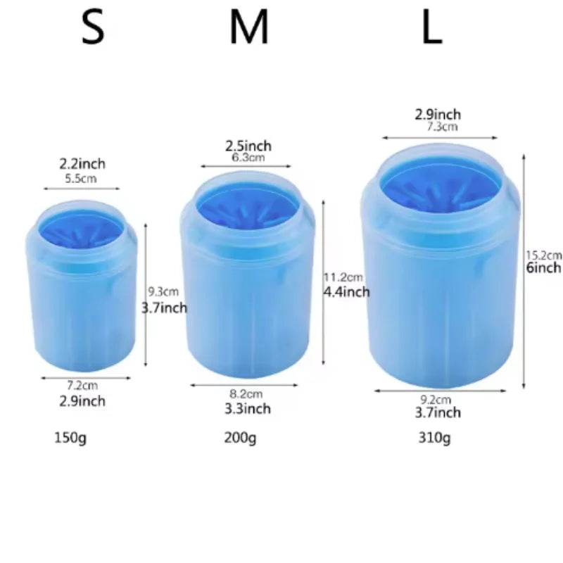 Dog Paw Cleaner Cup with Soft Silicone Bristles | Portable Pet Paw Washer for Quick & Easy Cleaning