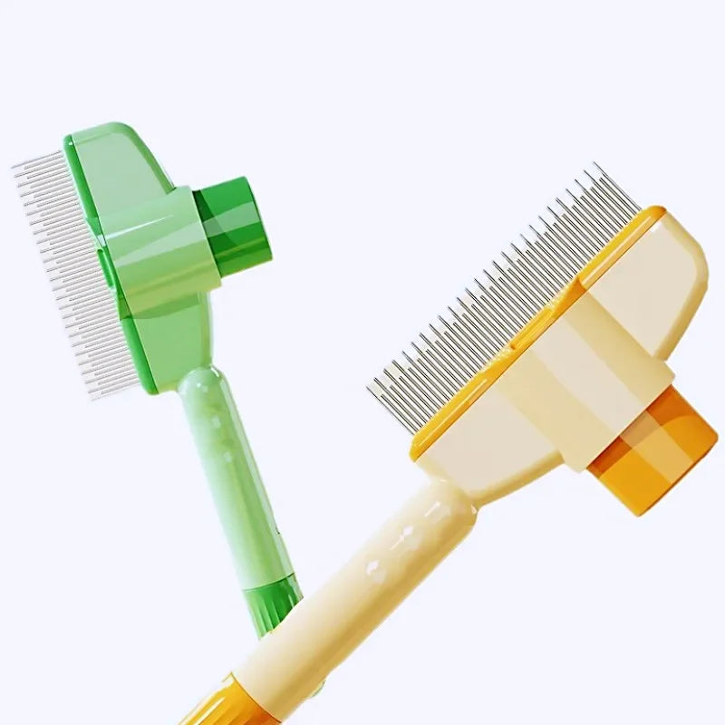 Pawvera™ Self-Cleaning Slicker Brush – One-Click Pet Hair Remover for Dogs & Cats