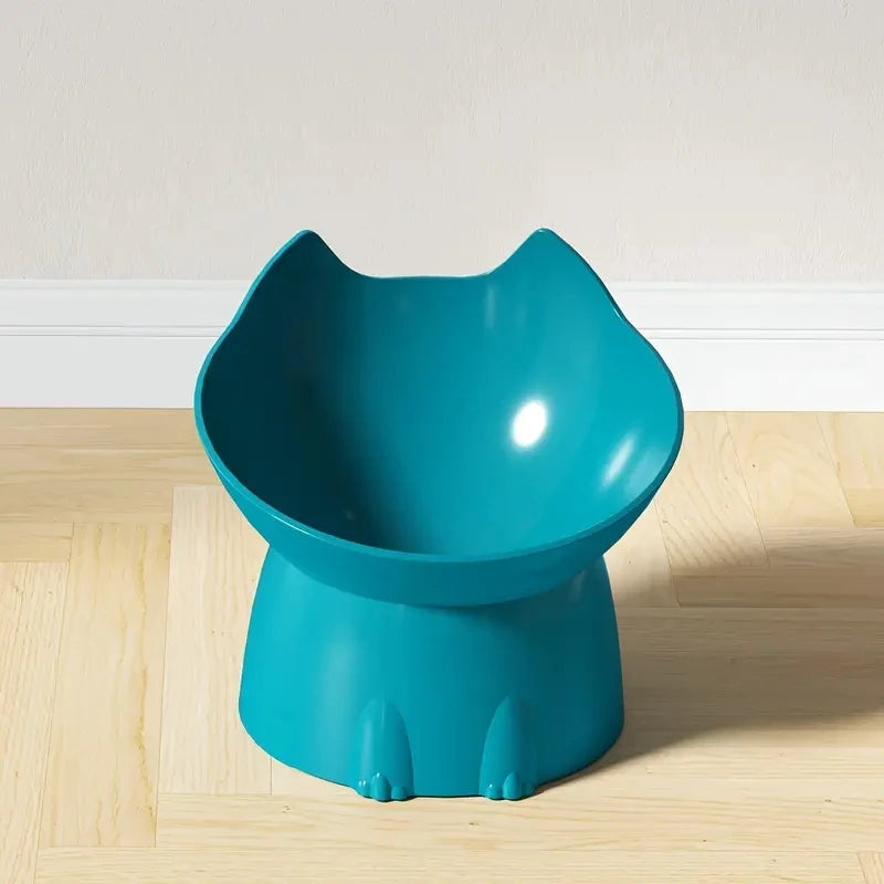 Elevated Cat Bowl Anti-Tip Raised Feeder Neck-Friendly – Pawvera
