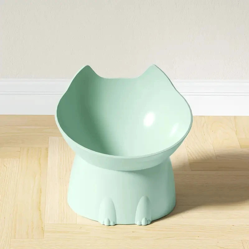 Elevated Cat Bowl Anti-Tip Raised Feeder Neck-Friendly – Pawvera