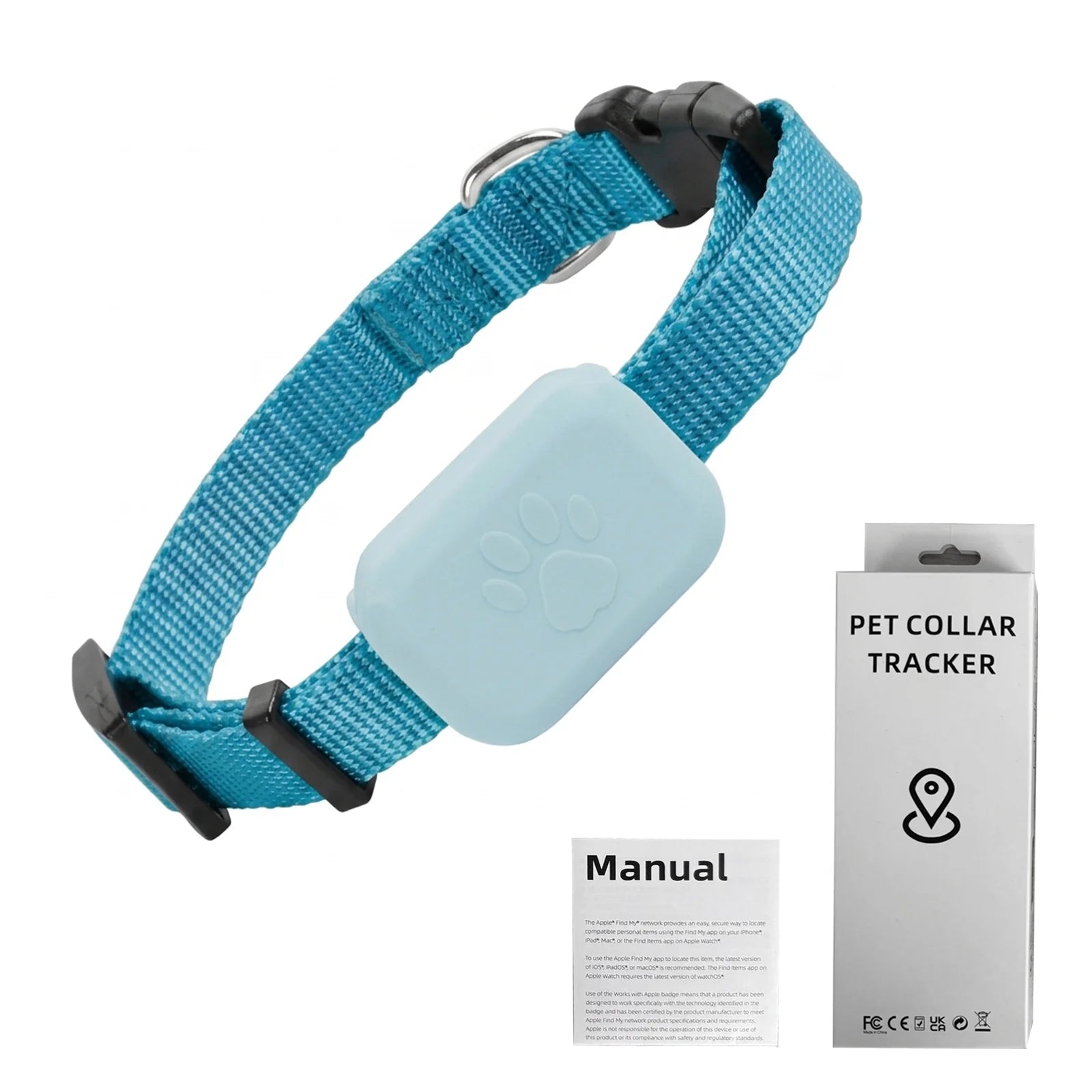 Pawvera™ Smart Pet GPS Tracker Collar – Works with Apple Find My, No Monthly Fees, Waterproof & Real-Time Tracking