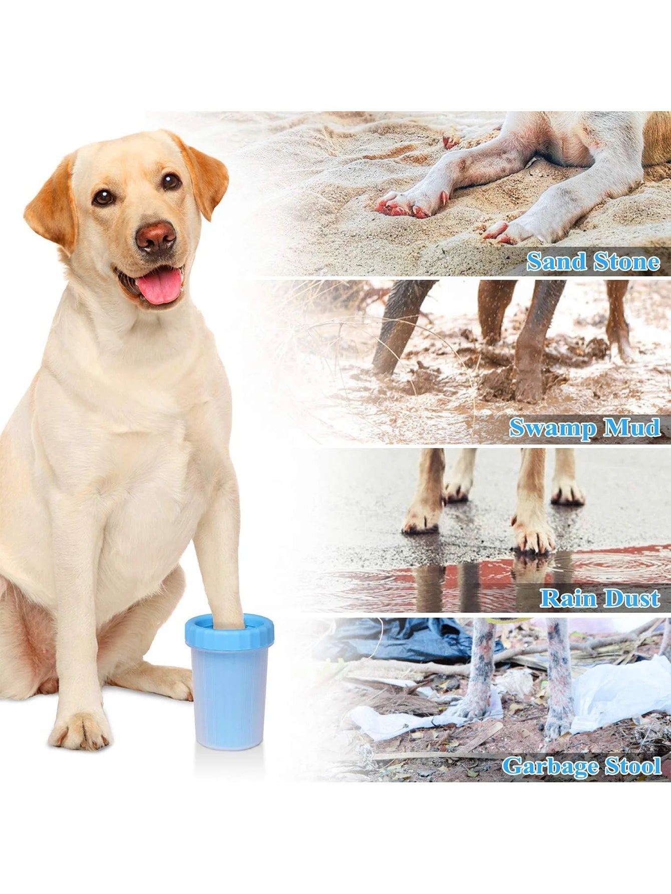 Pawvera™ Portable Silicone Pet Paw Cleaner Cup – Quick Paw Wash for Dogs & Cats (Small & Medium Pets)