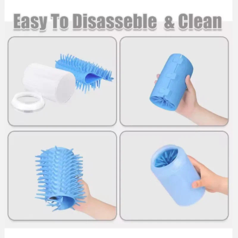 Dog Paw Cleaner Cup with Soft Silicone Bristles | Portable Pet Paw Washer for Quick & Easy Cleaning