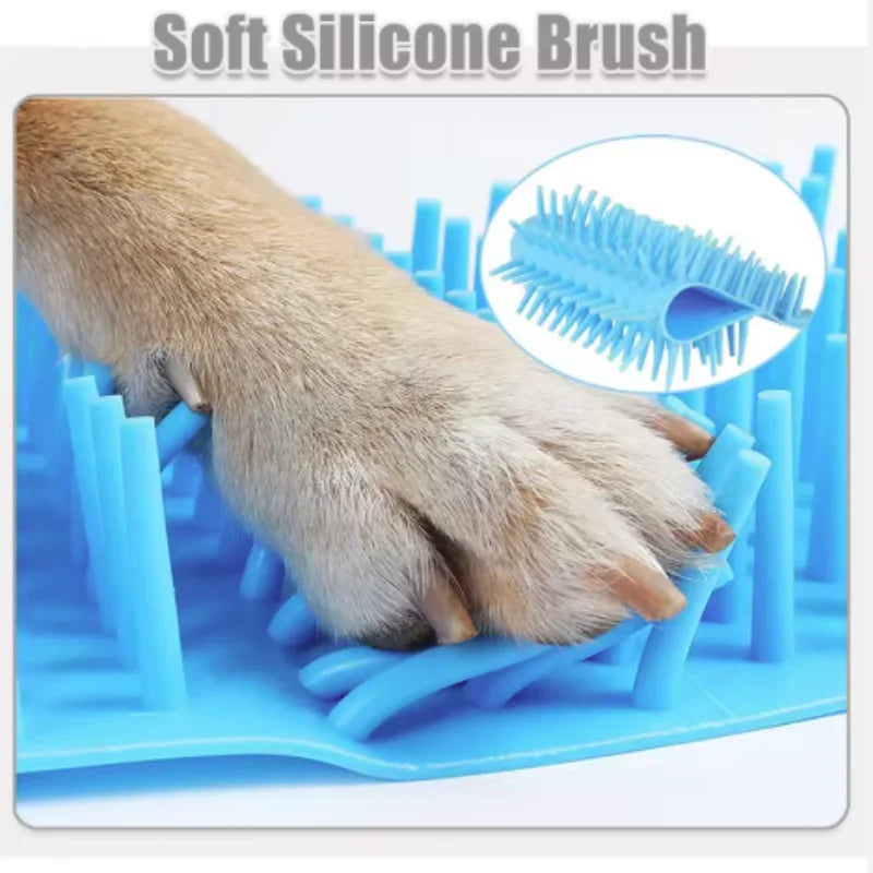 Dog Paw Cleaner Cup with Soft Silicone Bristles | Portable Pet Paw Washer for Quick & Easy Cleaning