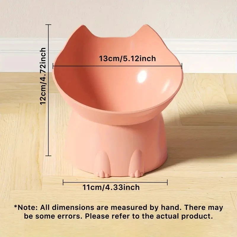 WhiskerWare™ Elevated Cat Bowl – Anti-Tip Raised Feeder with Comfortable Neck-Friendly Design