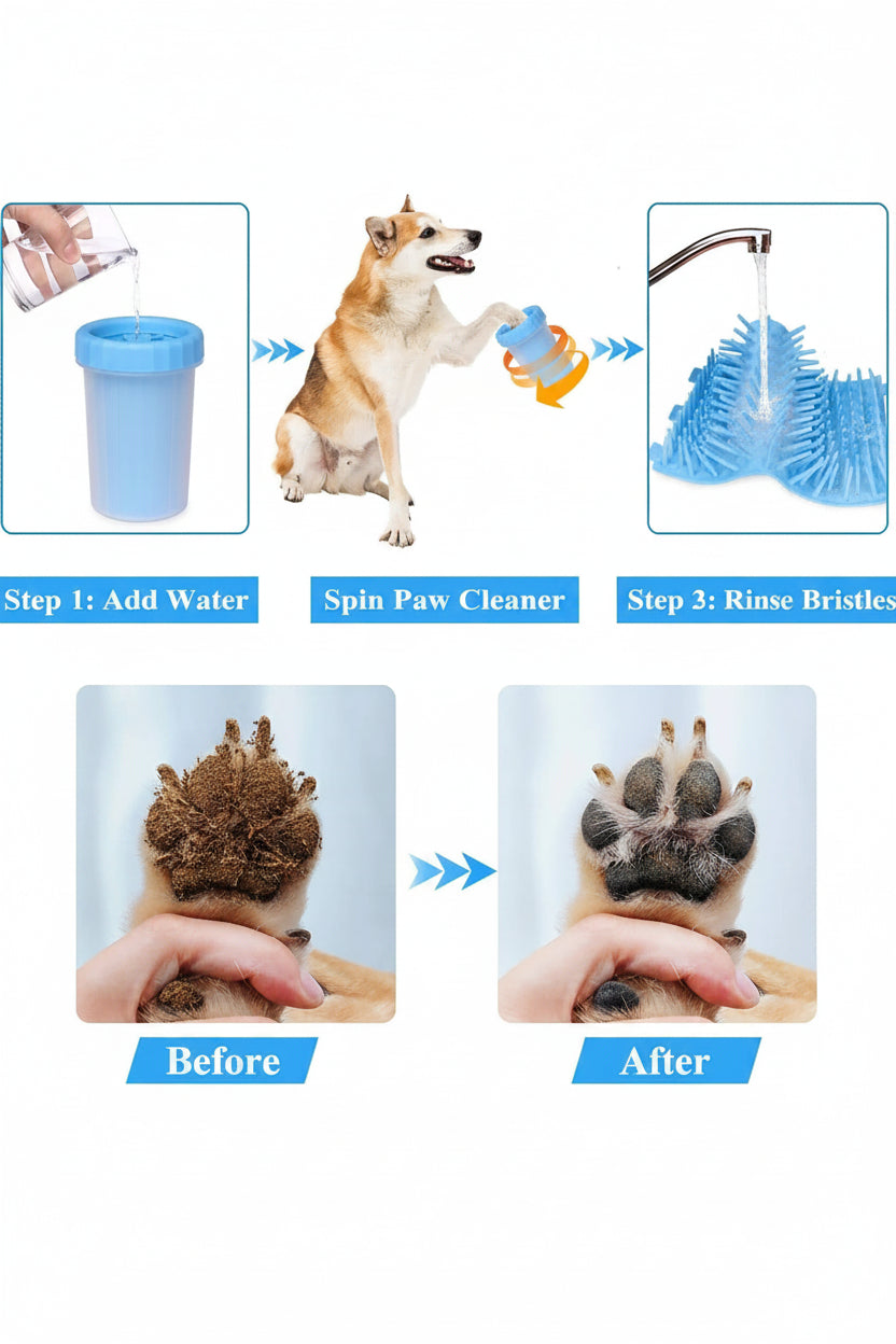 Pawvera™ Portable Silicone Pet Paw Cleaner Cup – Quick Paw Wash for Dogs & Cats (Small & Medium Pets)