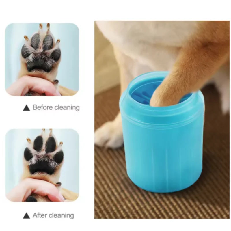 Dog Paw Cleaner Cup with Soft Silicone Bristles | Portable Pet Paw Washer for Quick & Easy Cleaning
