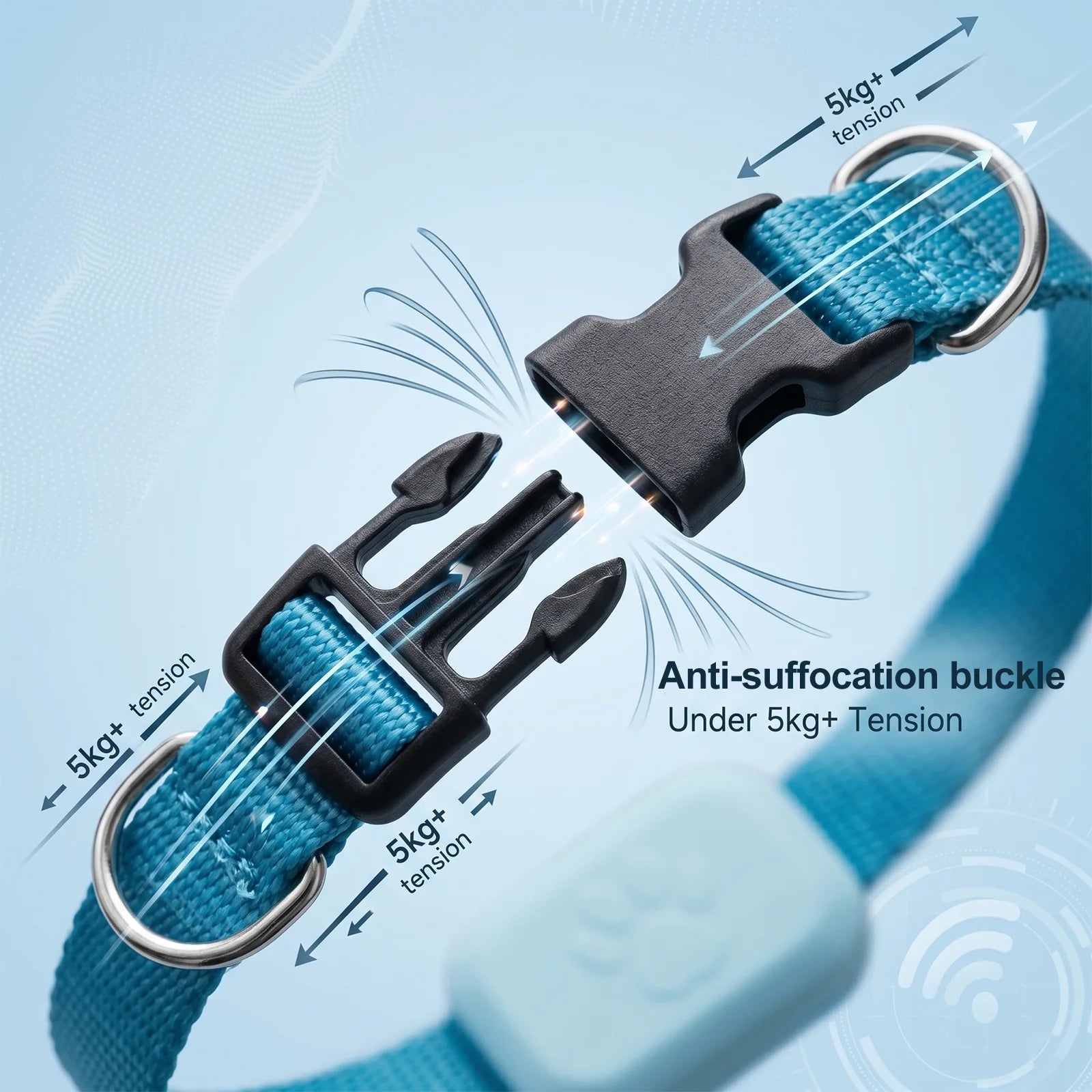 Pawvera™ Smart Pet GPS Tracker Collar – Works with Apple Find My, No Monthly Fees, Waterproof & Real-Time Tracking