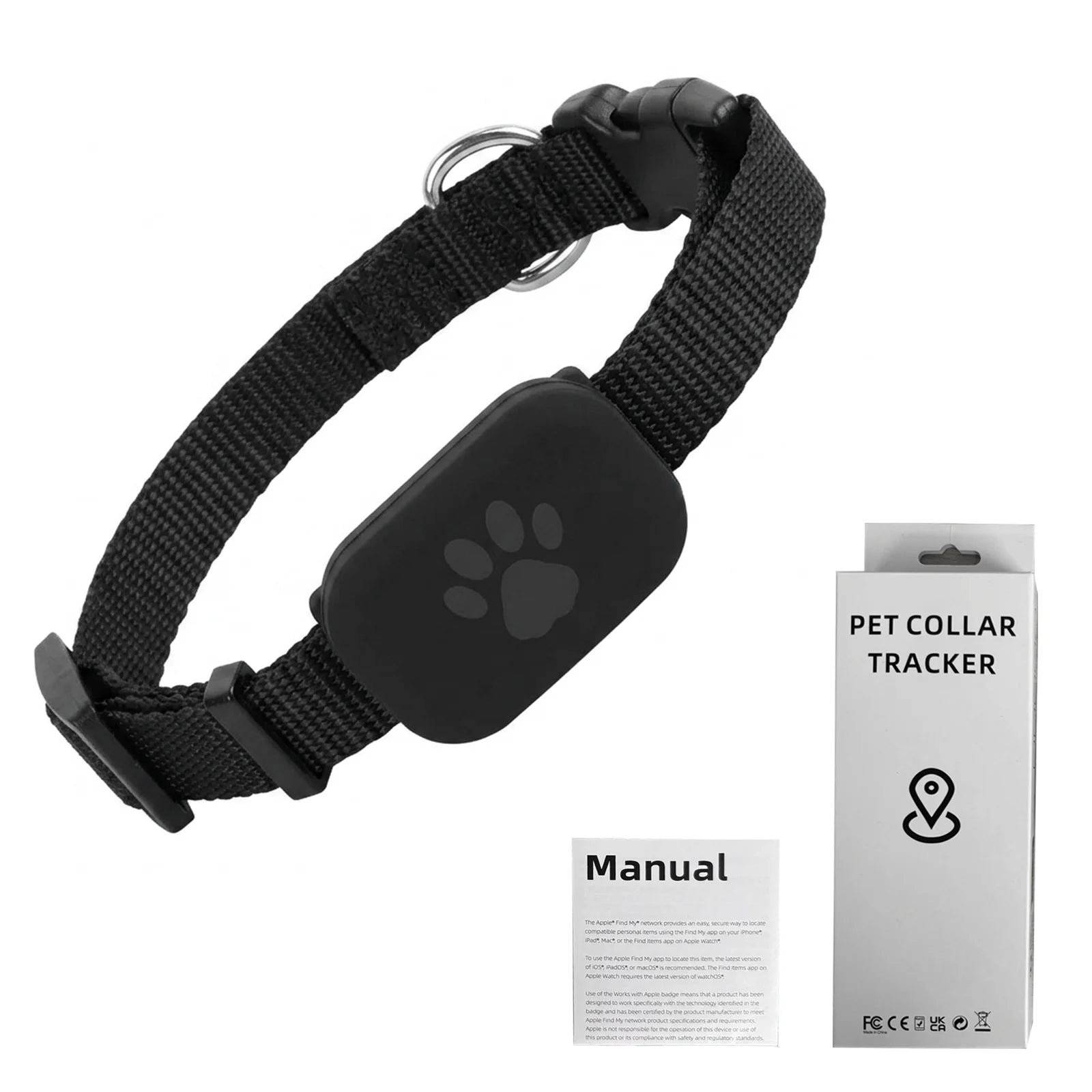Pawvera™ Smart Pet GPS Tracker Collar – Works with Apple Find My, No Monthly Fees, Waterproof & Real-Time Tracking