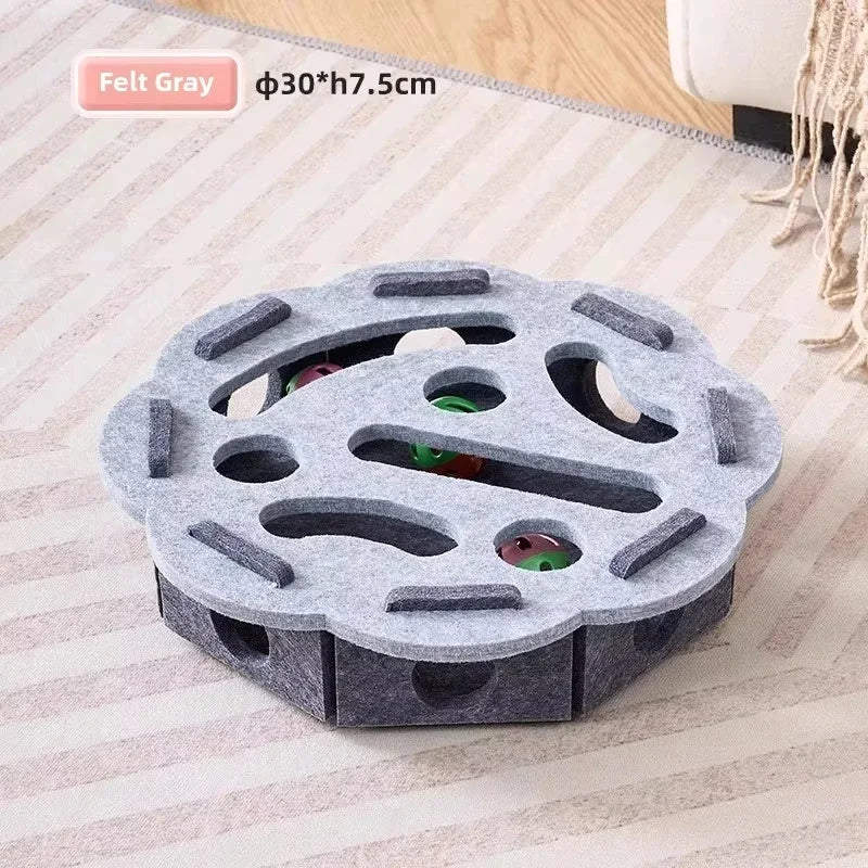 Interactive Felt Cat Puzzle Box Hunting & Exercise Toy – Pawvera