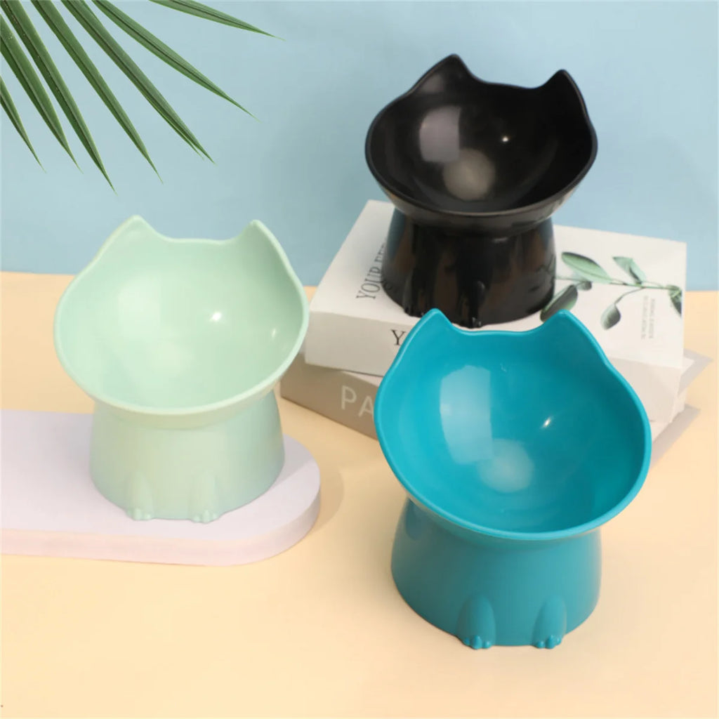 WhiskerWare™ Elevated Cat Bowl – Anti-Tip Raised Feeder with Comfortable Neck-Friendly Design