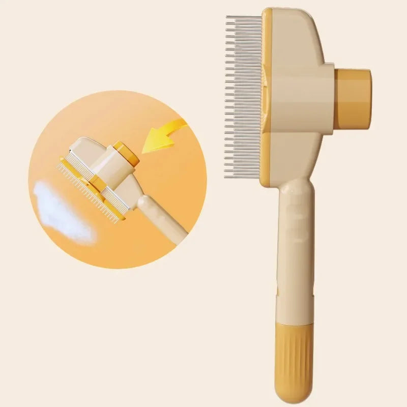 Pawvera™ Self-Cleaning Slicker Brush – One-Click Pet Hair Remover for Dogs & Cats