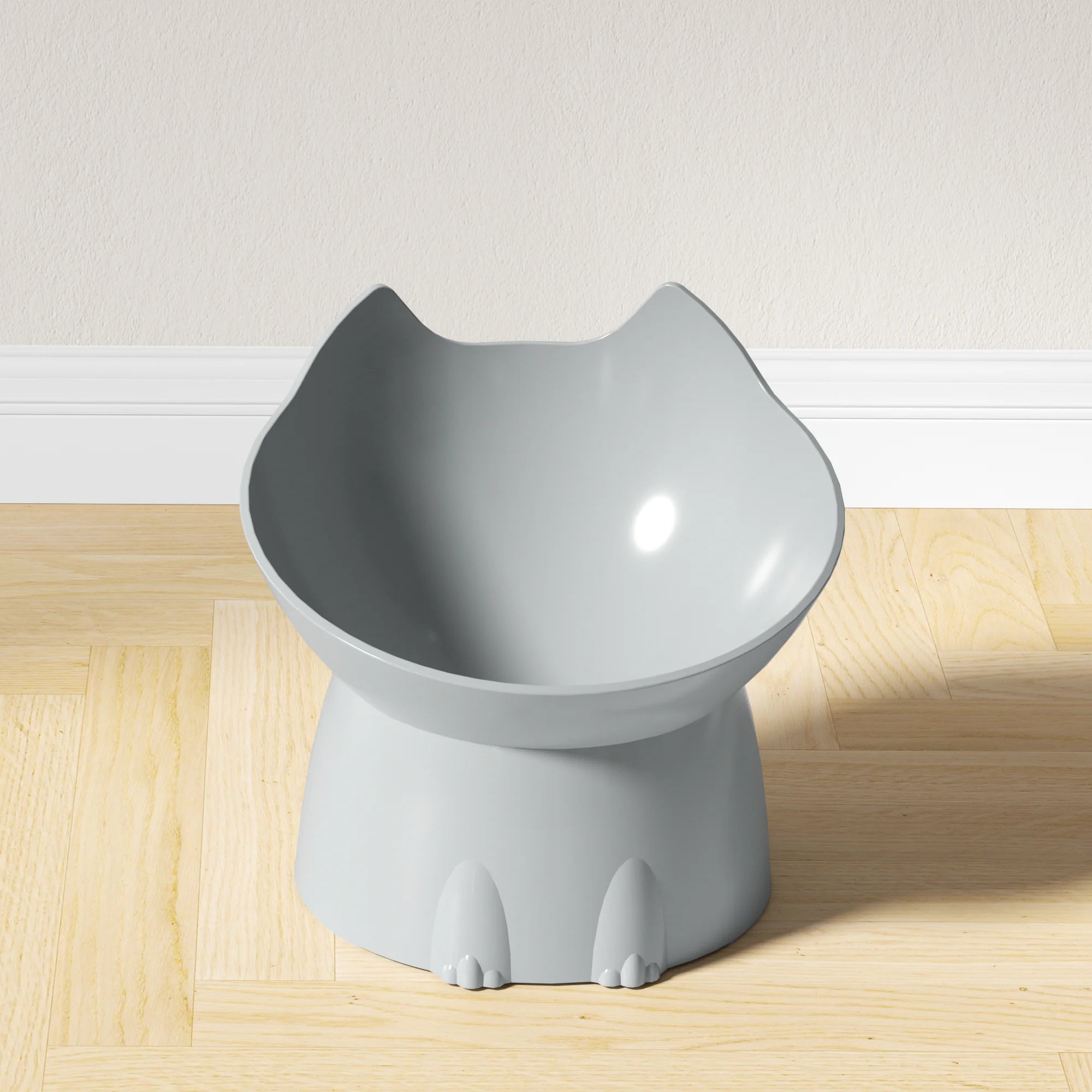 Elevated Cat Bowl Anti-Tip Raised Feeder Neck-Friendly – Pawvera