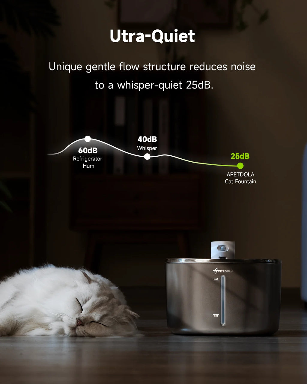 Pawvera™ 4L Wireless Stainless Steel Pet Water Fountain – Automatic Rechargeable Water Dispenser with Motion Sensor for Cats & Dogs