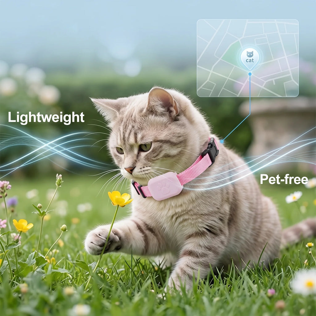 Pawvera™ Smart Pet GPS Tracker Collar – Works with Apple Find My, No Monthly Fees, Waterproof & Real-Time Tracking