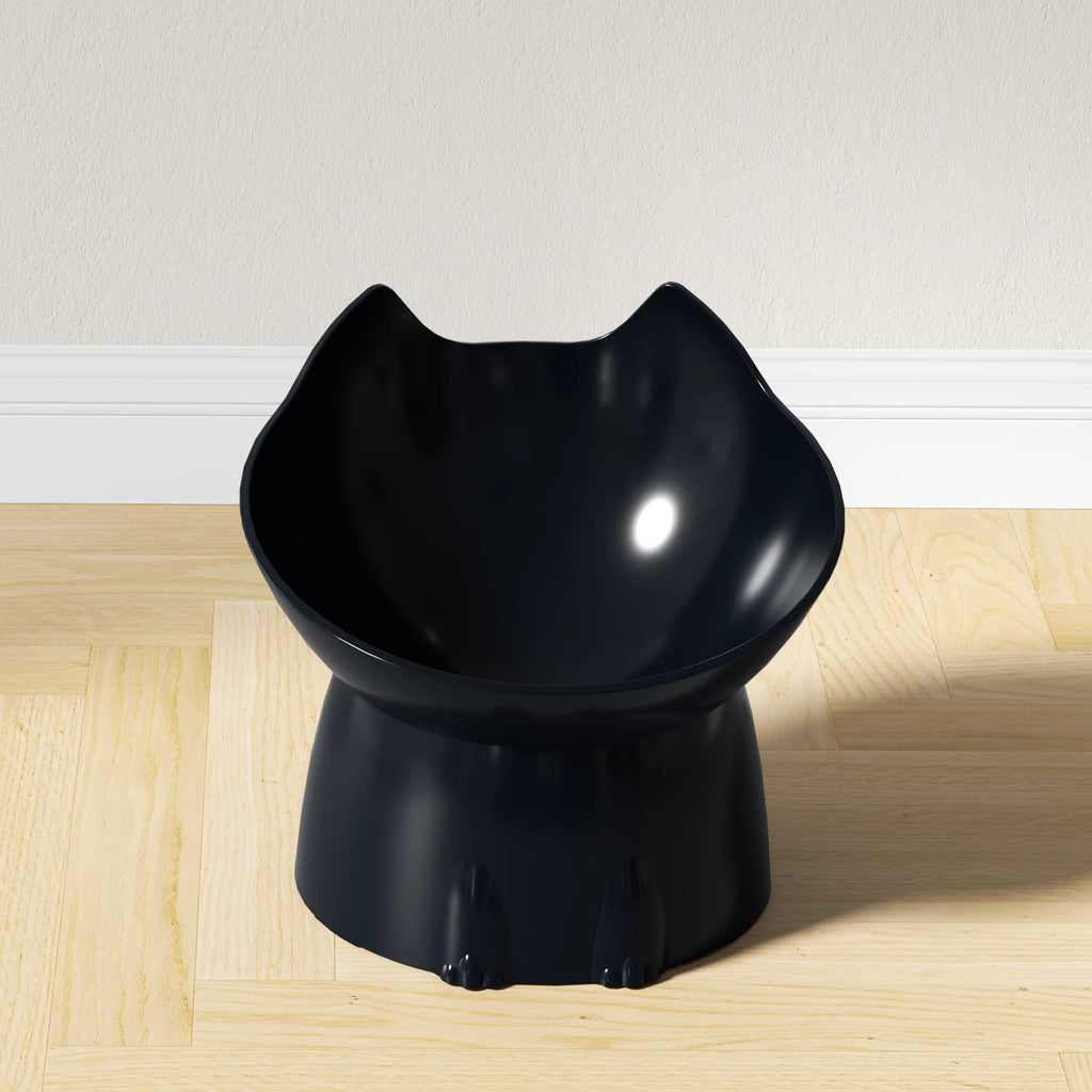 WhiskerWare™ Elevated Cat Bowl – Anti-Tip Raised Feeder with Comfortable Neck-Friendly Design