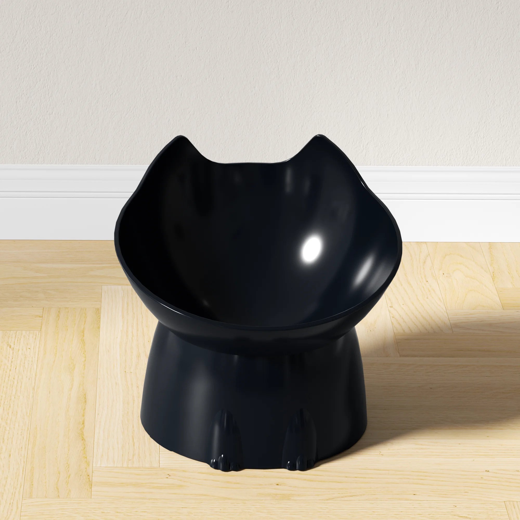 WhiskerWare™ Elevated Cat Bowl – Anti-Tip Raised Feeder with Comfortable Neck-Friendly Design