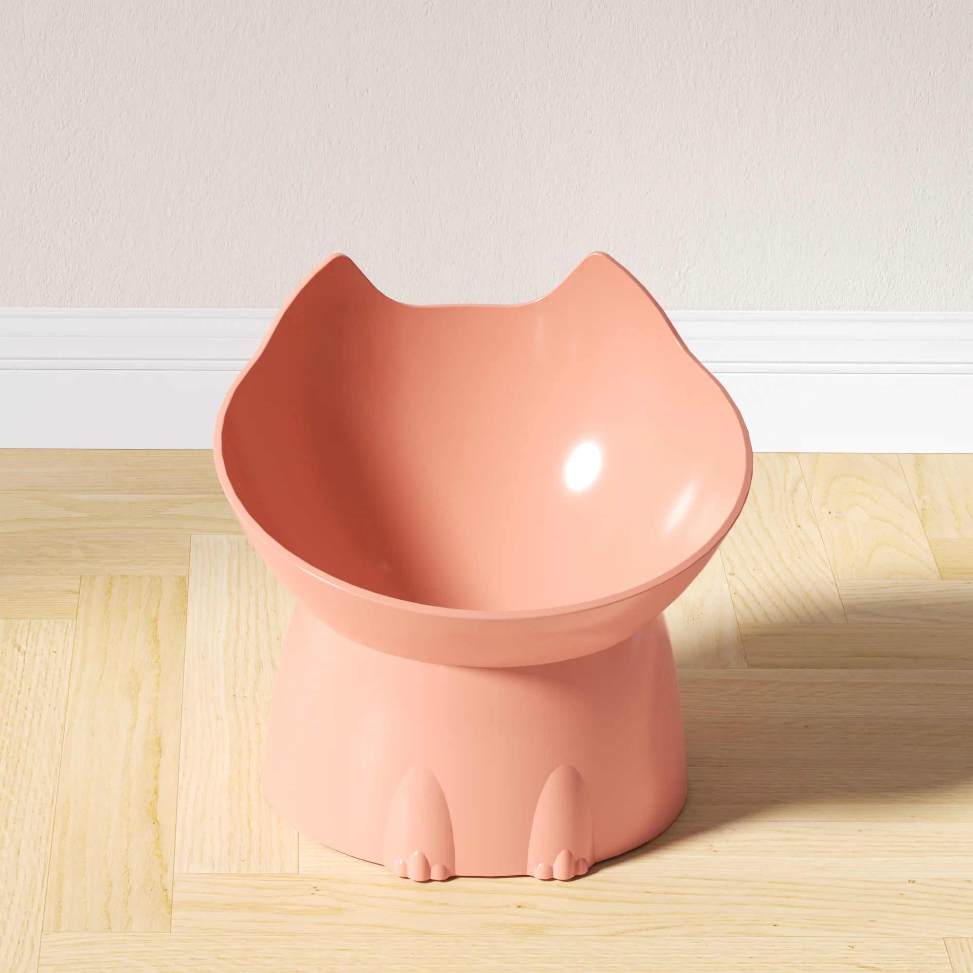 Elevated Cat Bowl Anti-Tip Raised Feeder Neck-Friendly – Pawvera