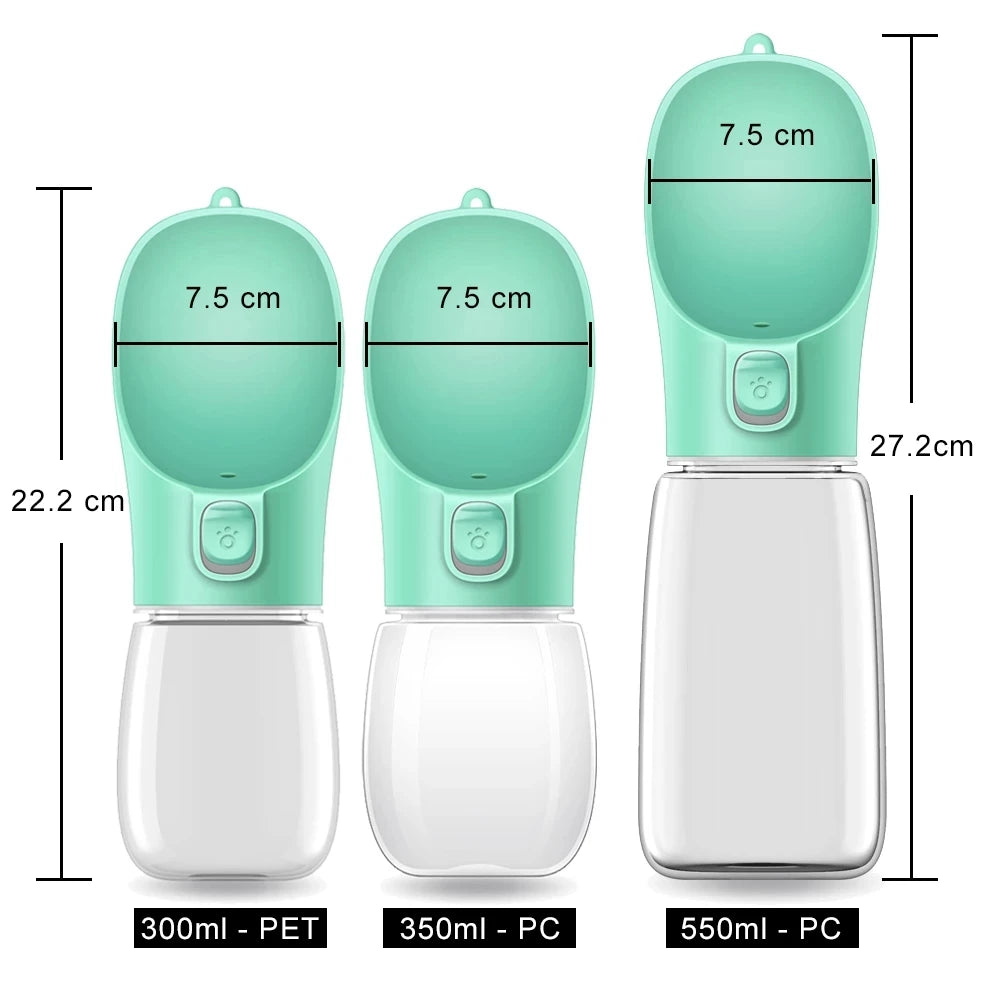 Portable Leakproof Dog Water Bottle for Travel & Walks – Pawvera™