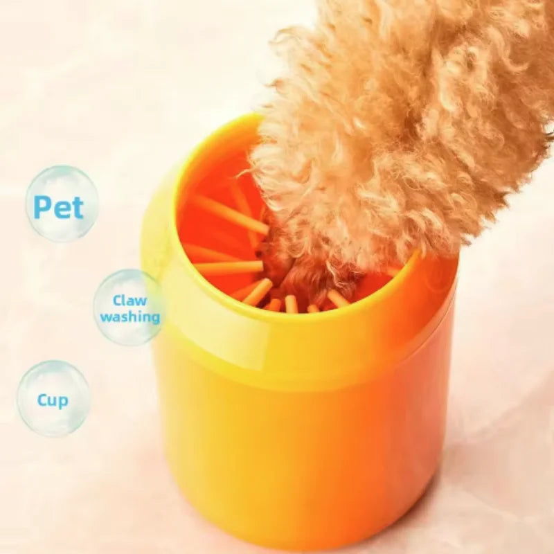 Dog Paw Cleaner Cup with Soft Silicone Bristles | Portable Pet Paw Washer for Quick & Easy Cleaning